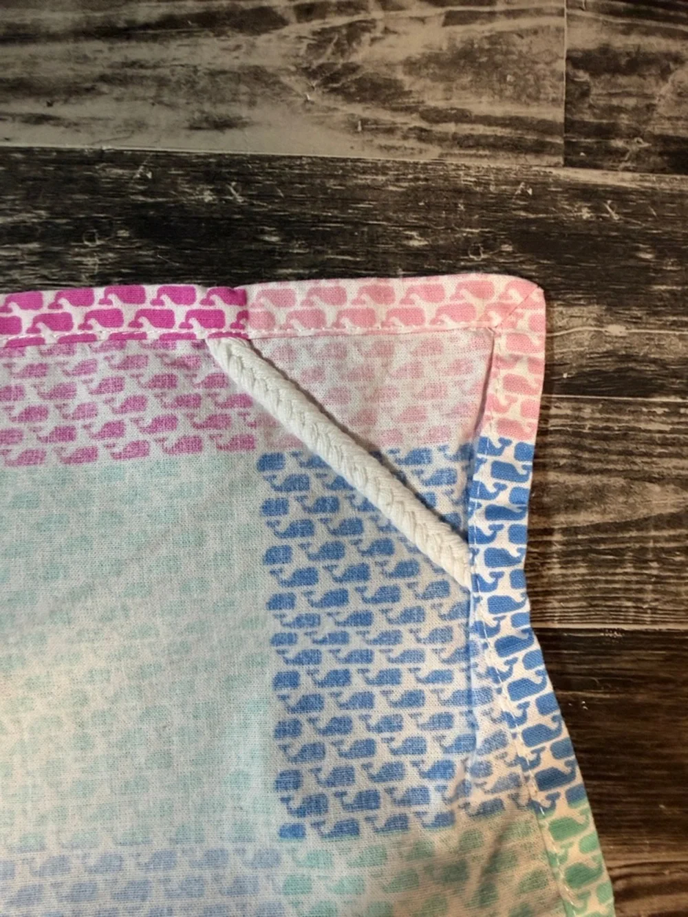 Vineyard Vines Blue Tropical Boat & Palm Print Kitchen Towel Set